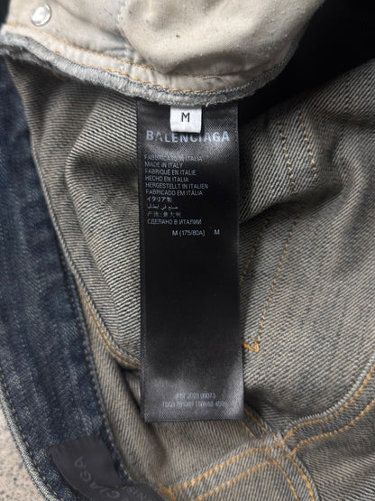 2023 Balenciaga ‘Lost Tapes’ Flared Dirt Wash Denim