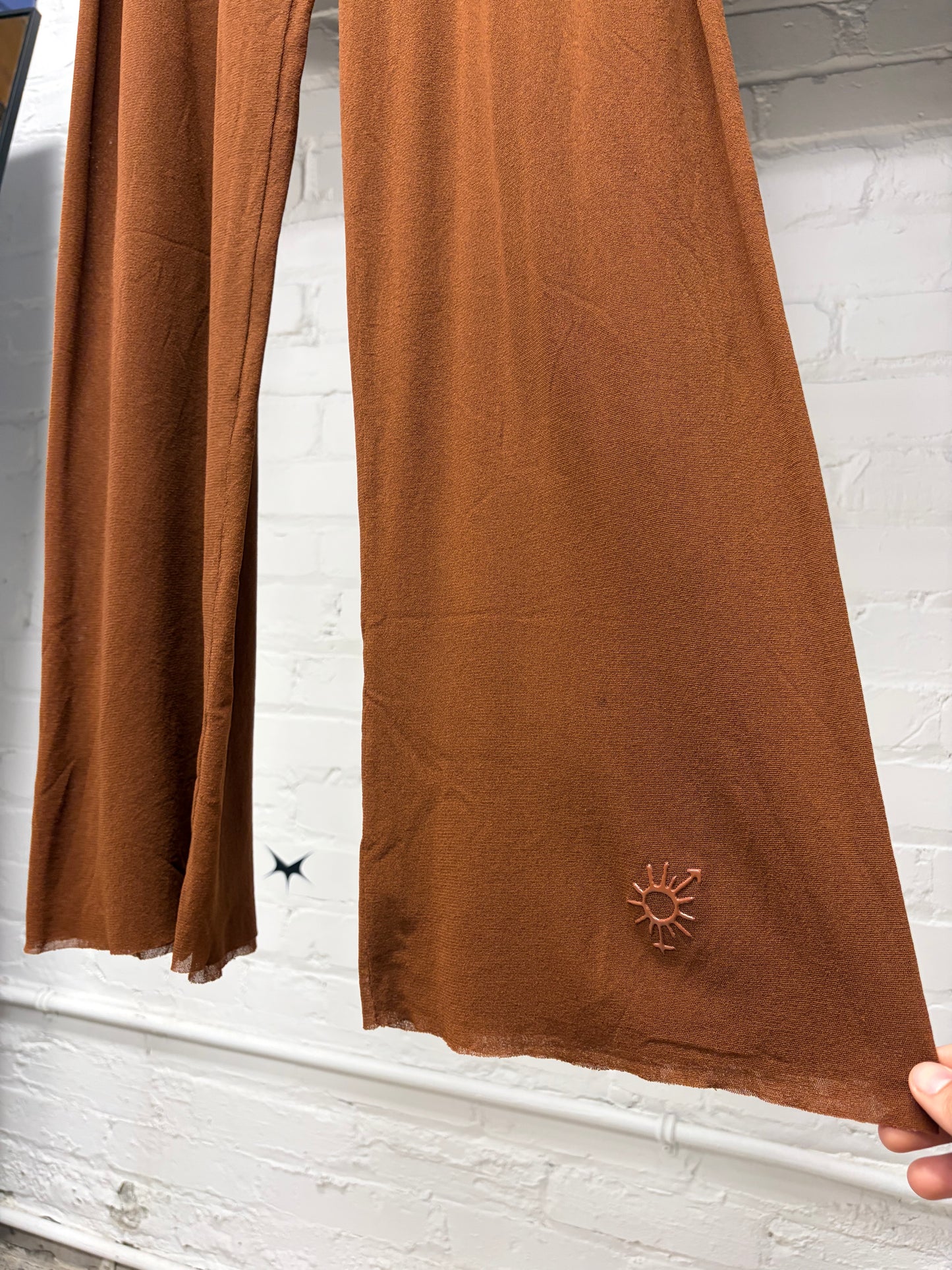 Vintage Jean Paul Gaultier ‘Soleil’ Flared Leg Mesh Pants