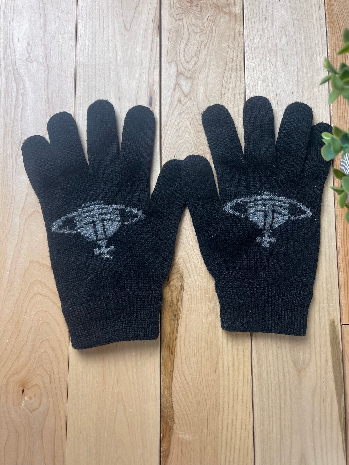 Vivienne Westwood Orb Logo Knitted Gloves