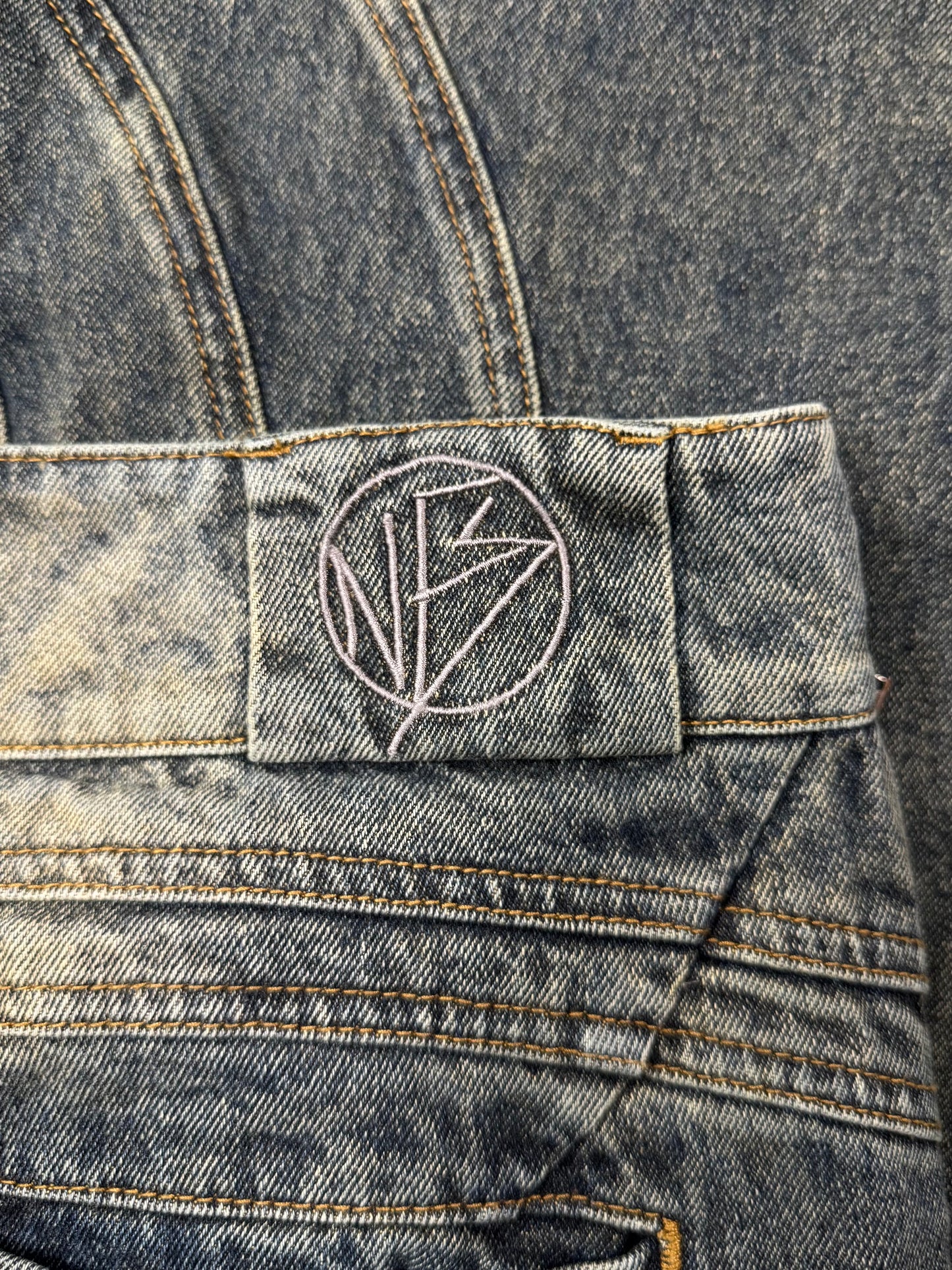 No Faith Studios ‘Wave’ Wide Leg Denim