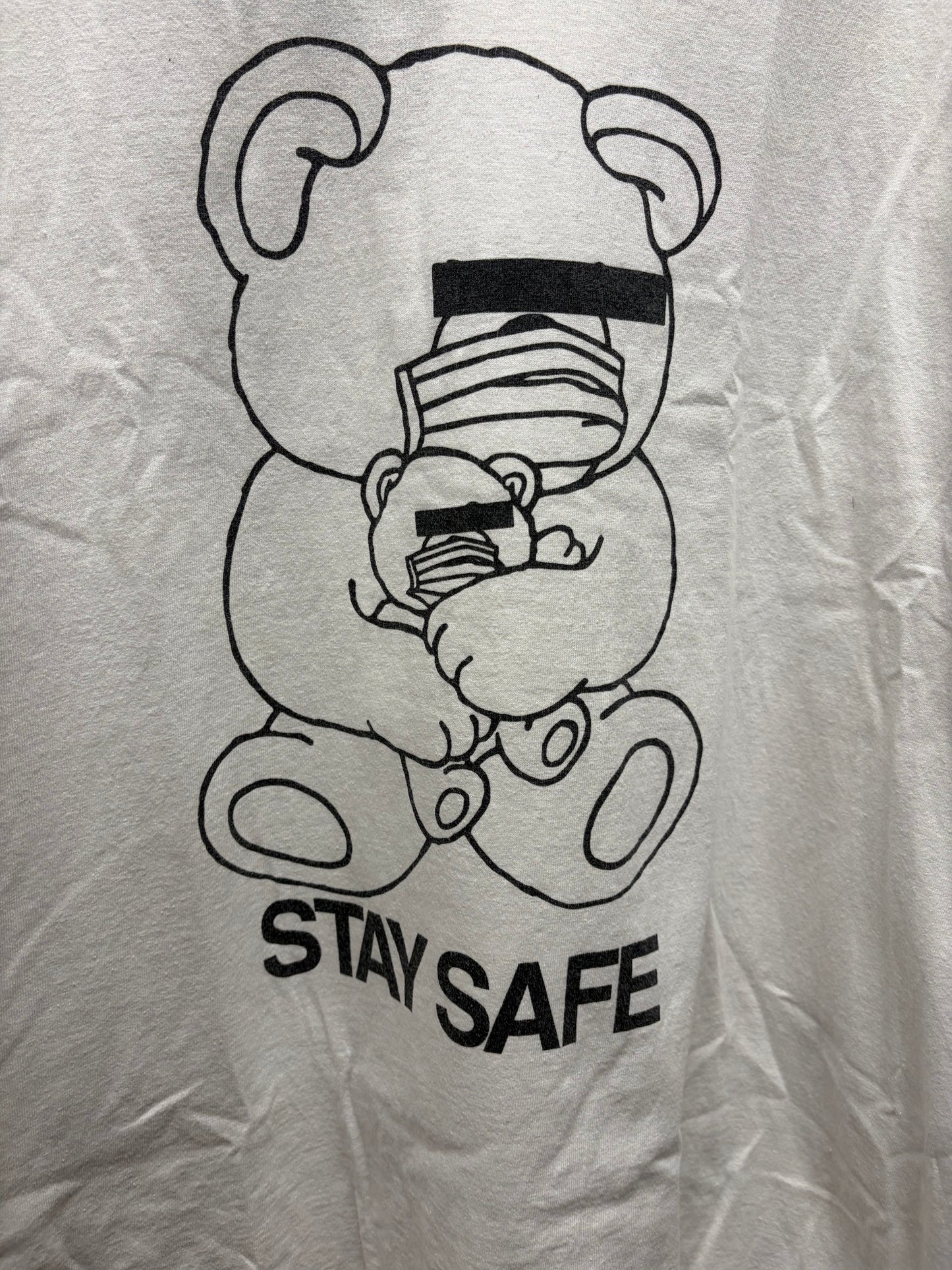 Undercover ‘Stay Safe’ Skoloct Bear White Graphic T-Shirt