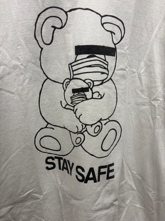 Undercover ‘Stay Safe’ Skoloct Bear White Graphic T-Shirt