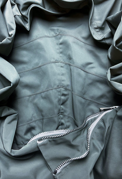 2000’s Gucci by Tom Ford Five Zip ‘Beach Blue’ Silk Bomber Jacket