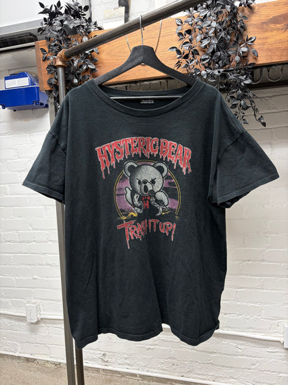 Hysteric Glamour ‘Trash It Up’ Black Graphic T-Shirt