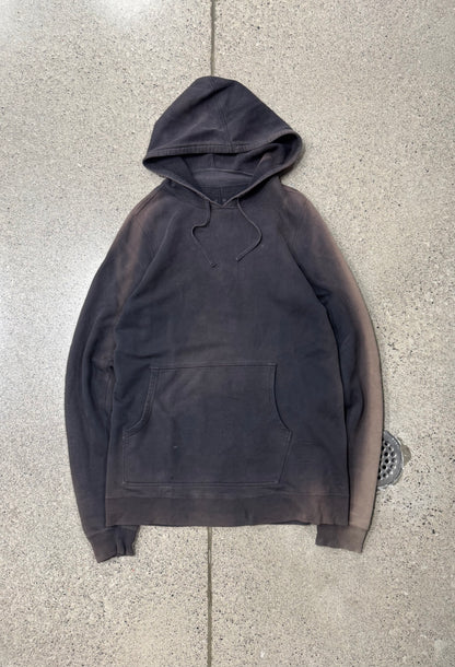 2000s Rick Owens Sun Faded ‘Dust’ Brown Pullover Hoodie