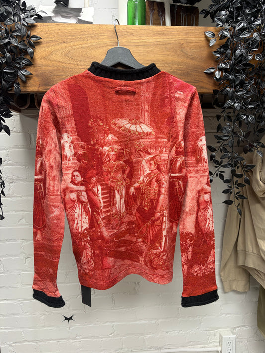 Vintage Jean Paul Gaultier ‘Raja Ravi Varma’ Painting Full Art Mesh Long Sleeve Shirt