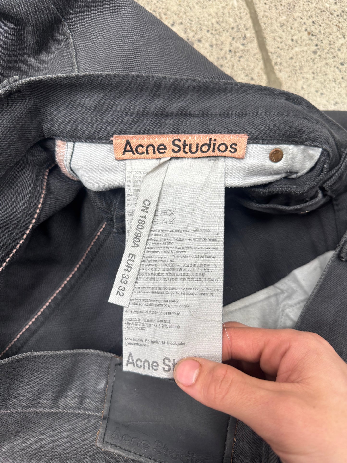 Acne Studios 1991 Flared Grey Denim