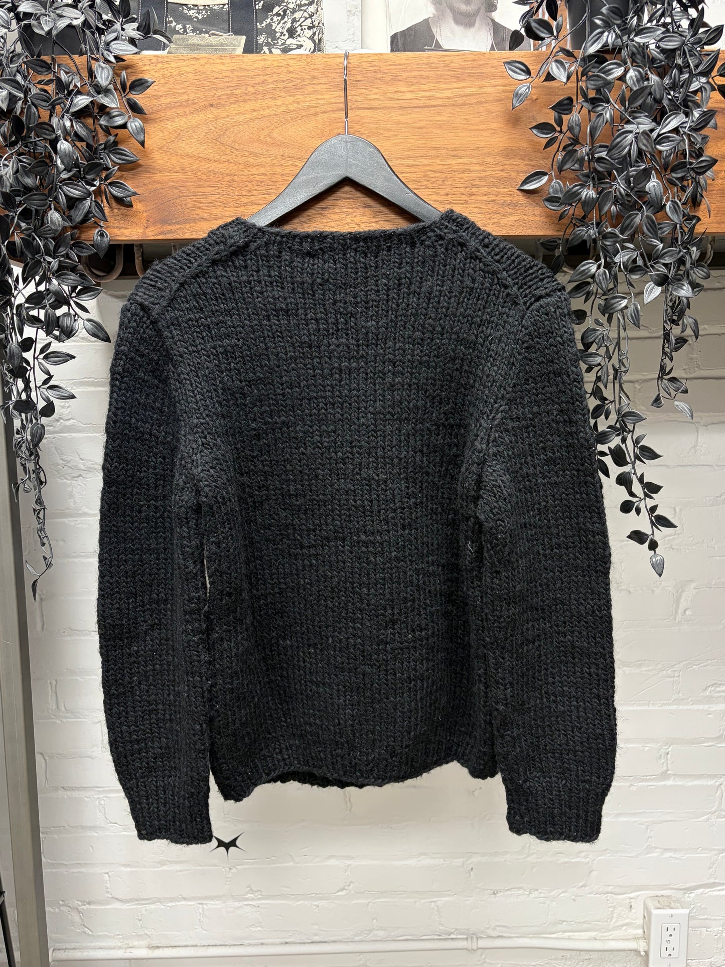 Yohji Yamamoto ‘Dog Knit’ Black Wool Sweater