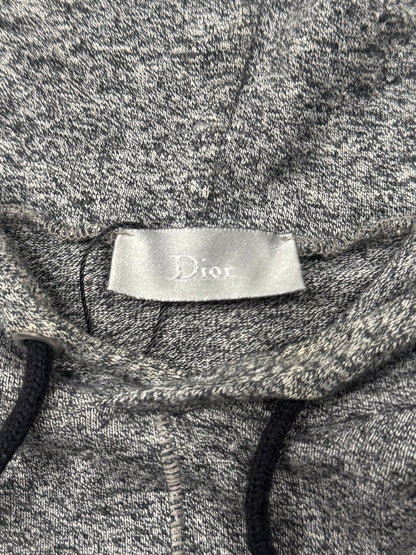 AW2003 Dior ‘Split Seam’ Speckled Grey Hoodie