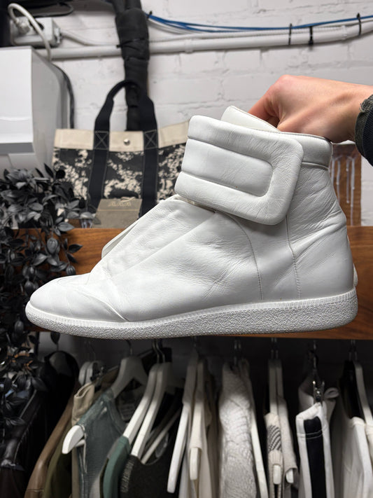 Maison Margiela ‘Future’ White Leather High Top Sneakers