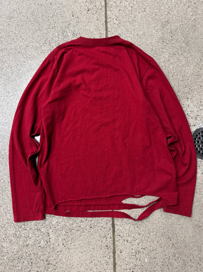 SS2018 Hyein Seo ‘Beaded’ Thrash Distressed Long Sleeve Shirt