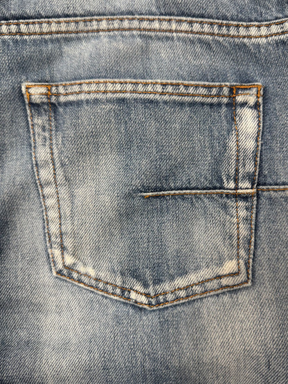 Dior Homme Light Wash Blue Faded Skinny Denim