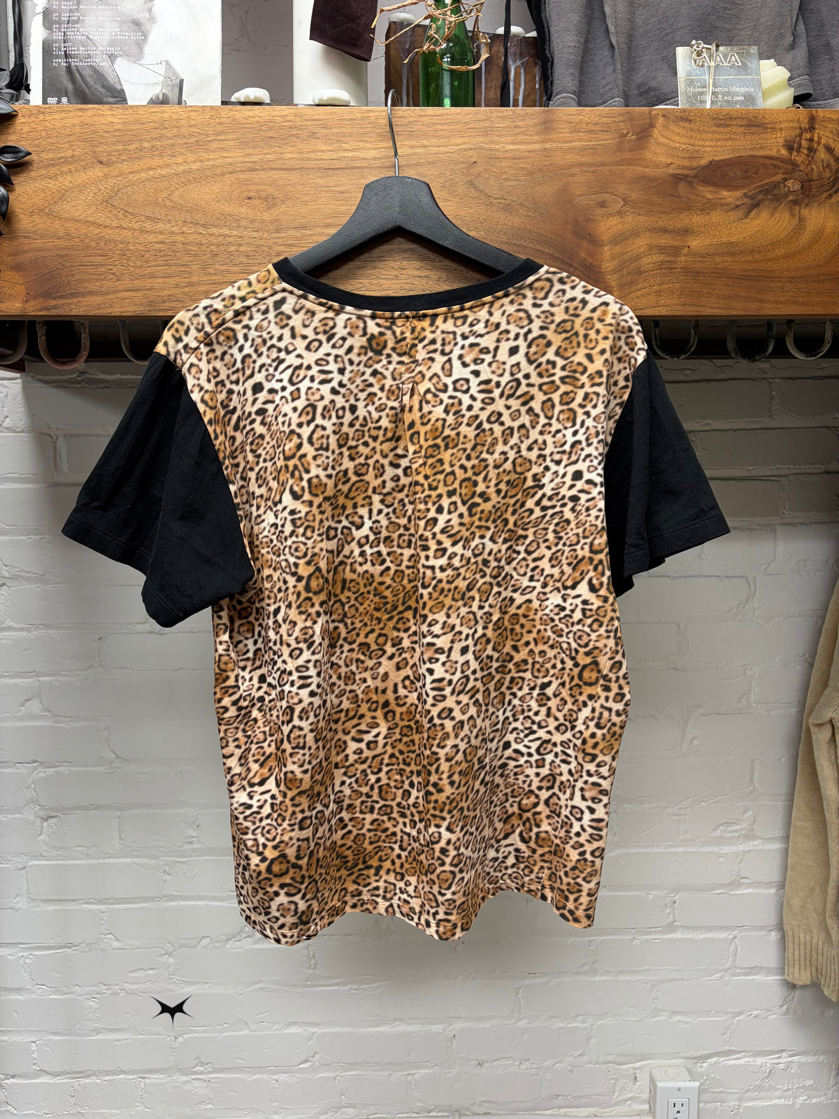 2016 Saint Laurent by Hedi Slimane Leopard Print Gold/Black T-Shirt