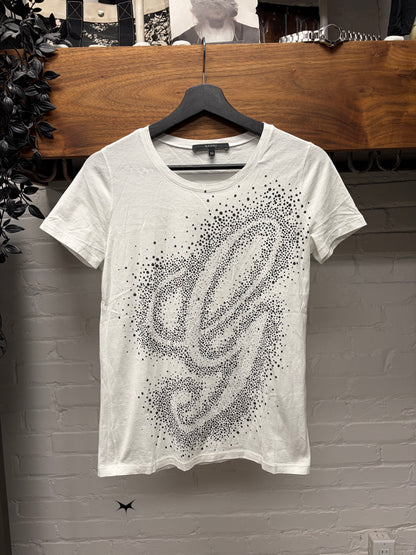 Gucci ‘Cursive G’ Pointallism Logo White Graphic T-Shirt