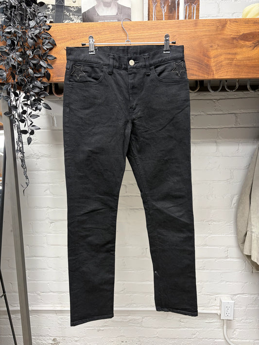 Takahiro Miyashita the Soloist ‘Stars’ Embroidered Black Skinny Jeans