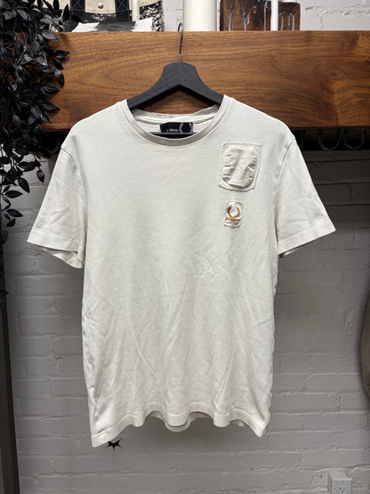 Raf Simons x Fred Perry Patch Logo White T-Shirt