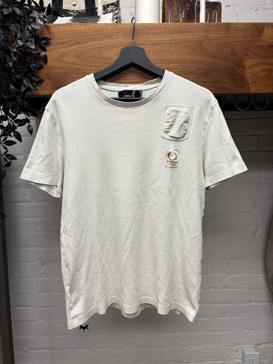 Raf Simons x Fred Perry Patch Logo White T-Shirt