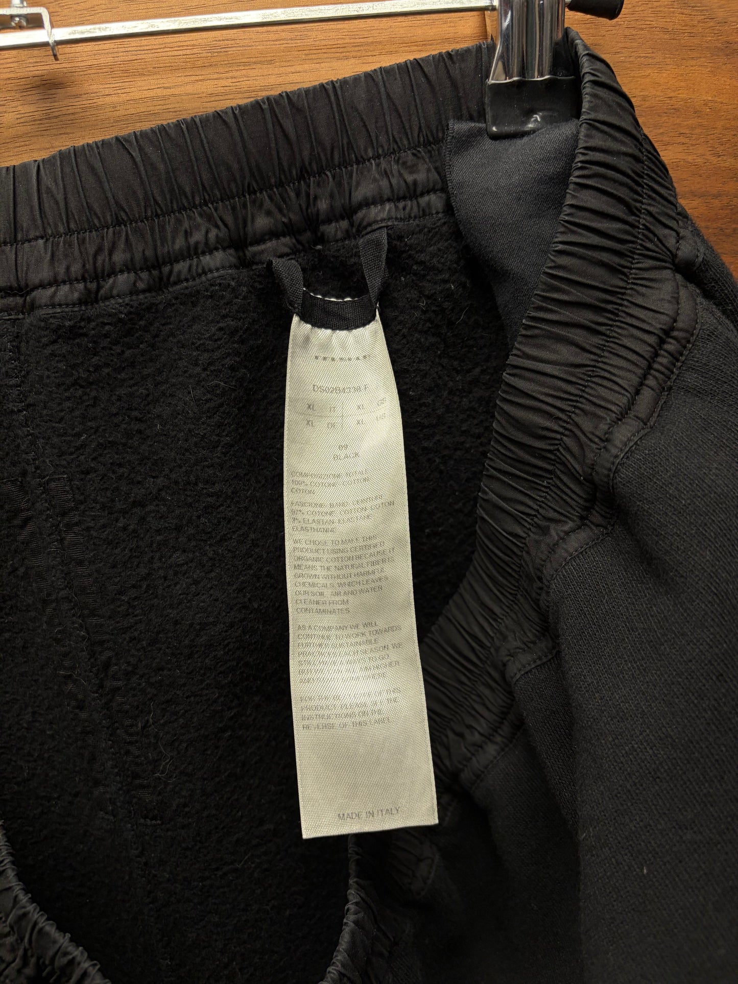 Rick Owens Black Drawstring ‘Boxer’ Cotton Sweat Shorts