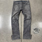 SS2007 Number (N)ine ‘Button Snap’ Grey Darted Flare Denim
