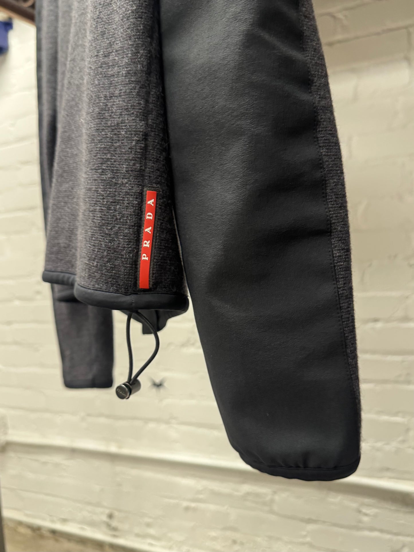 2000s Prada Sport Wool ‘Tech-Zip’ With Elbow Padding