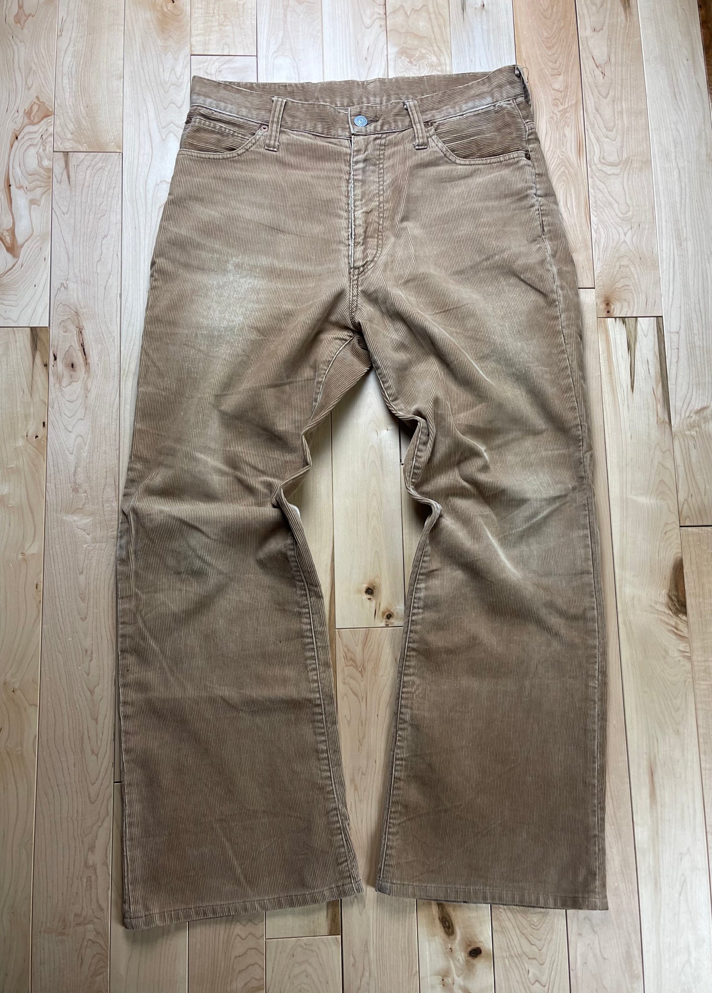 Evisu Corduroy Gull Logo Flared Pants