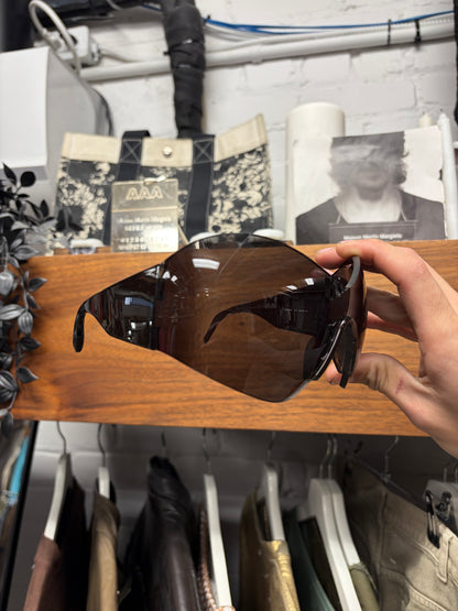 Balenciaga ‘Mask Butterfly 0180S’ Shield Style Rimless Sunglasses