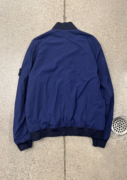 Stone Island Cross-Zip Badge Logo Bomber Jacket