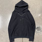 AW2013 Saint Laurent ‘Chain Distressed’ Black Pullover Hoodie