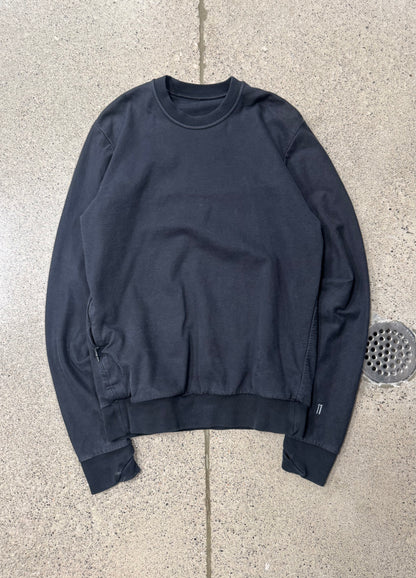 11 by Boris Bidjan Saberi ‘Thumbhole’ Black Sweatshirt