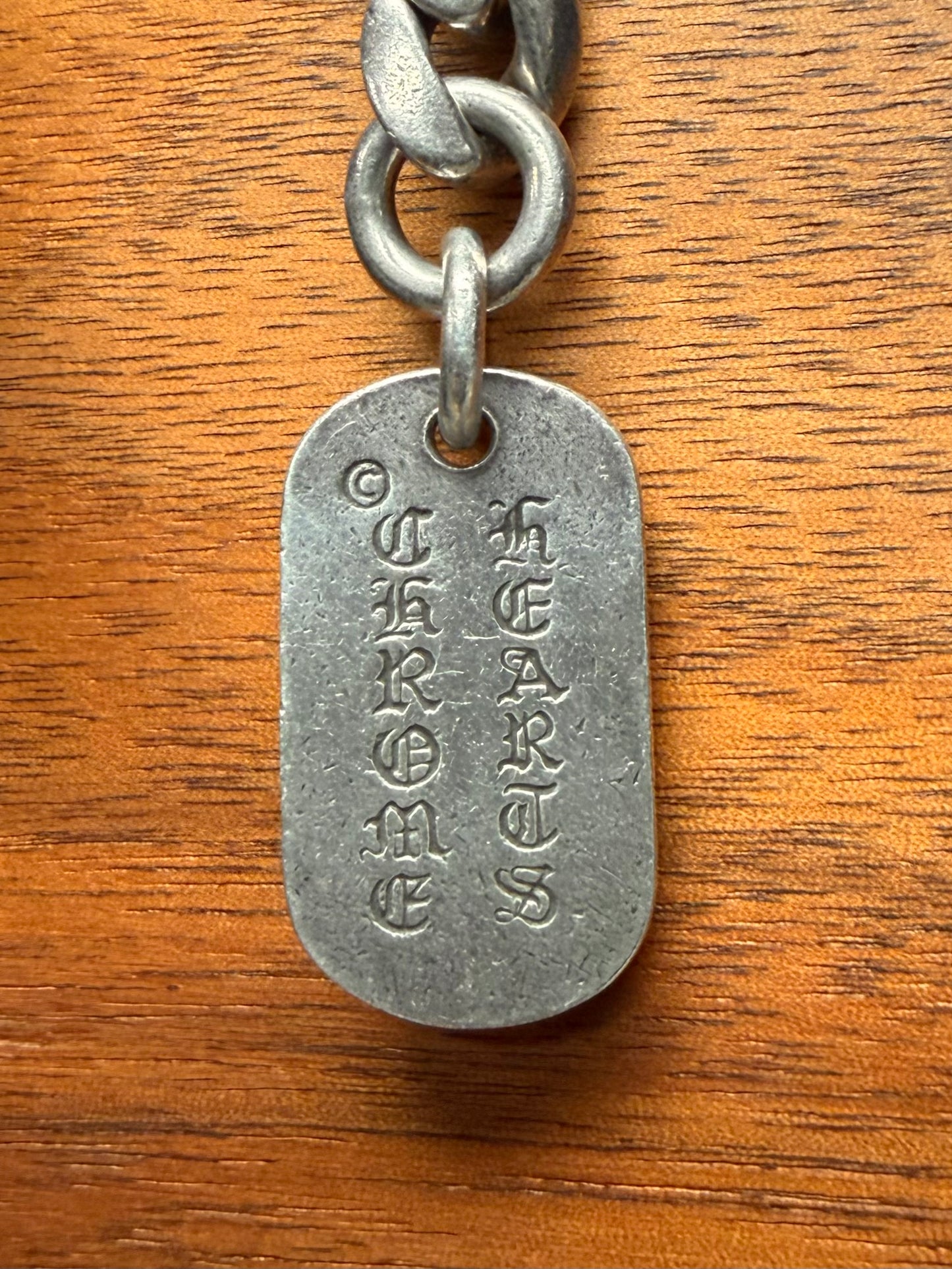 Vintage Chrome Hearts ‘Cemetery Cross’ New York Exclusive Dogtag Keychain