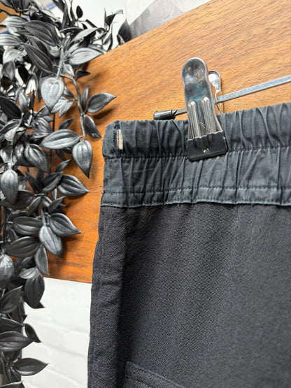 AW2018 Rick Owens ‘Sisyphus’ Lightweight Black 3/4 Length Drop Crotch Pants