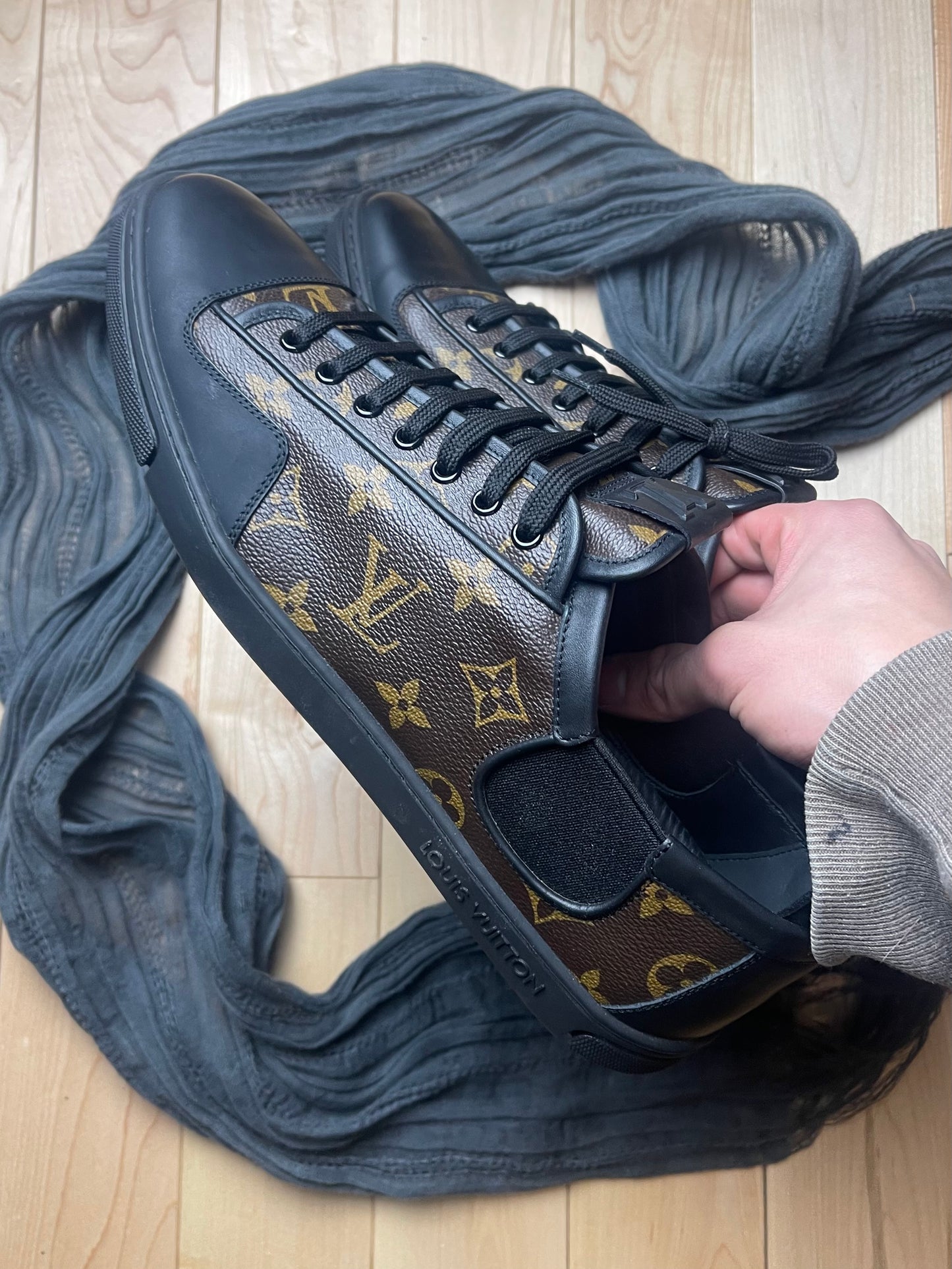 Louis Vuitton Monogram Leather Low Top Sneakers