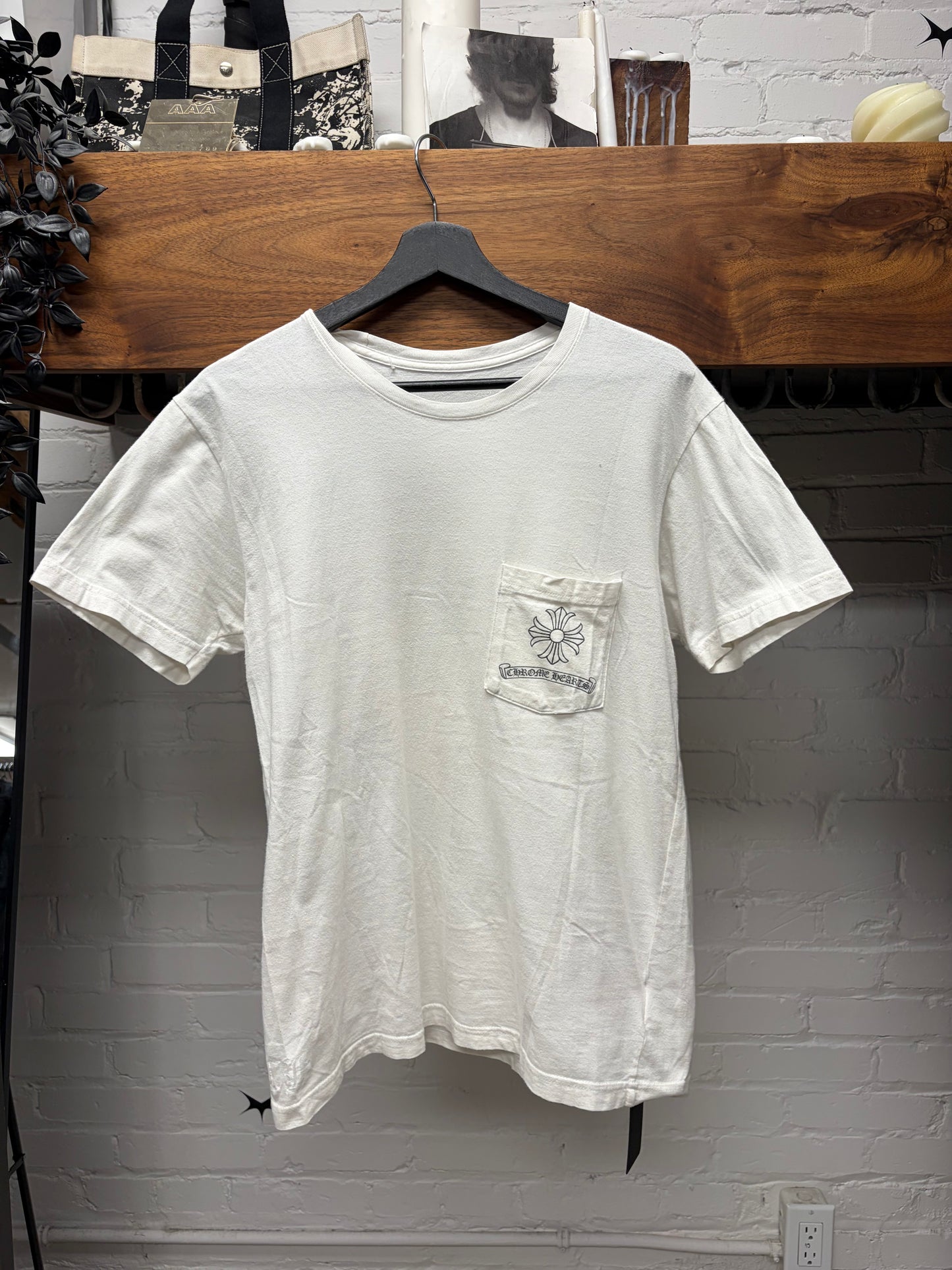 Chrome Hearts ‘Dagger Vine & Scroll Logo’ White Graphic T-Shirt