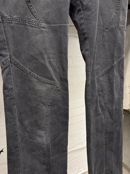 Vintage Versace Panelled Black Low Rise Skinny Jeans
