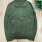 Stone Island Quarter Zip Olive Green Sweater