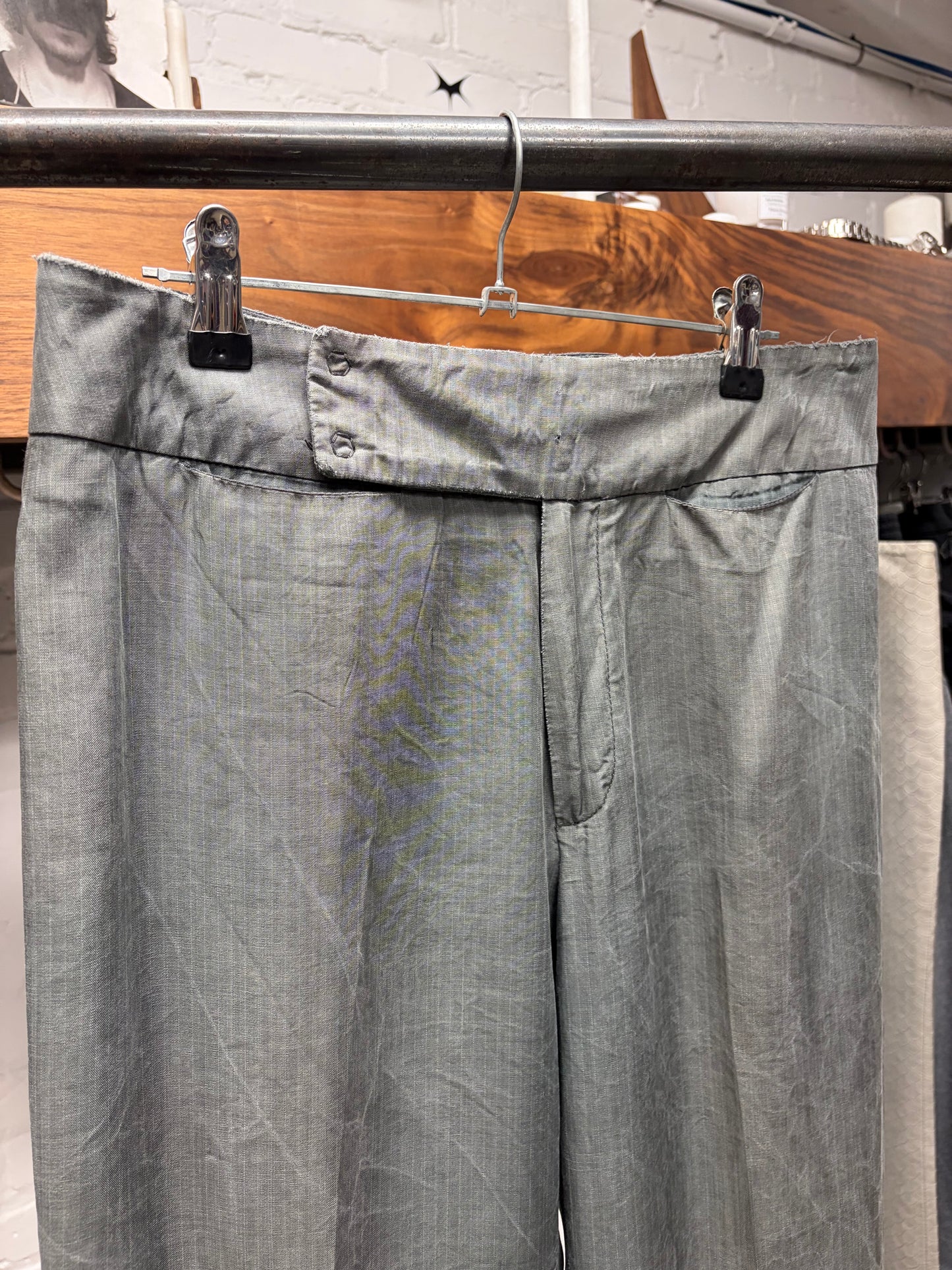 Vintage 90s Maison Margiela Blank Tag Wide Leg Trousers