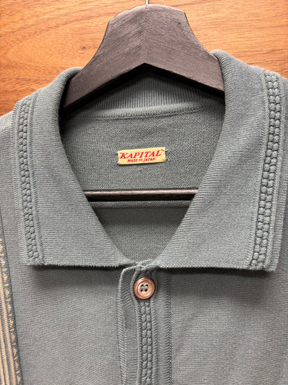 Kapital ‘Oyster Aloha’ 14G Knit Polo Shirt