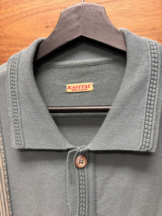 Kapital ‘Oyster Aloha’ 14G Knit Polo Shirt
