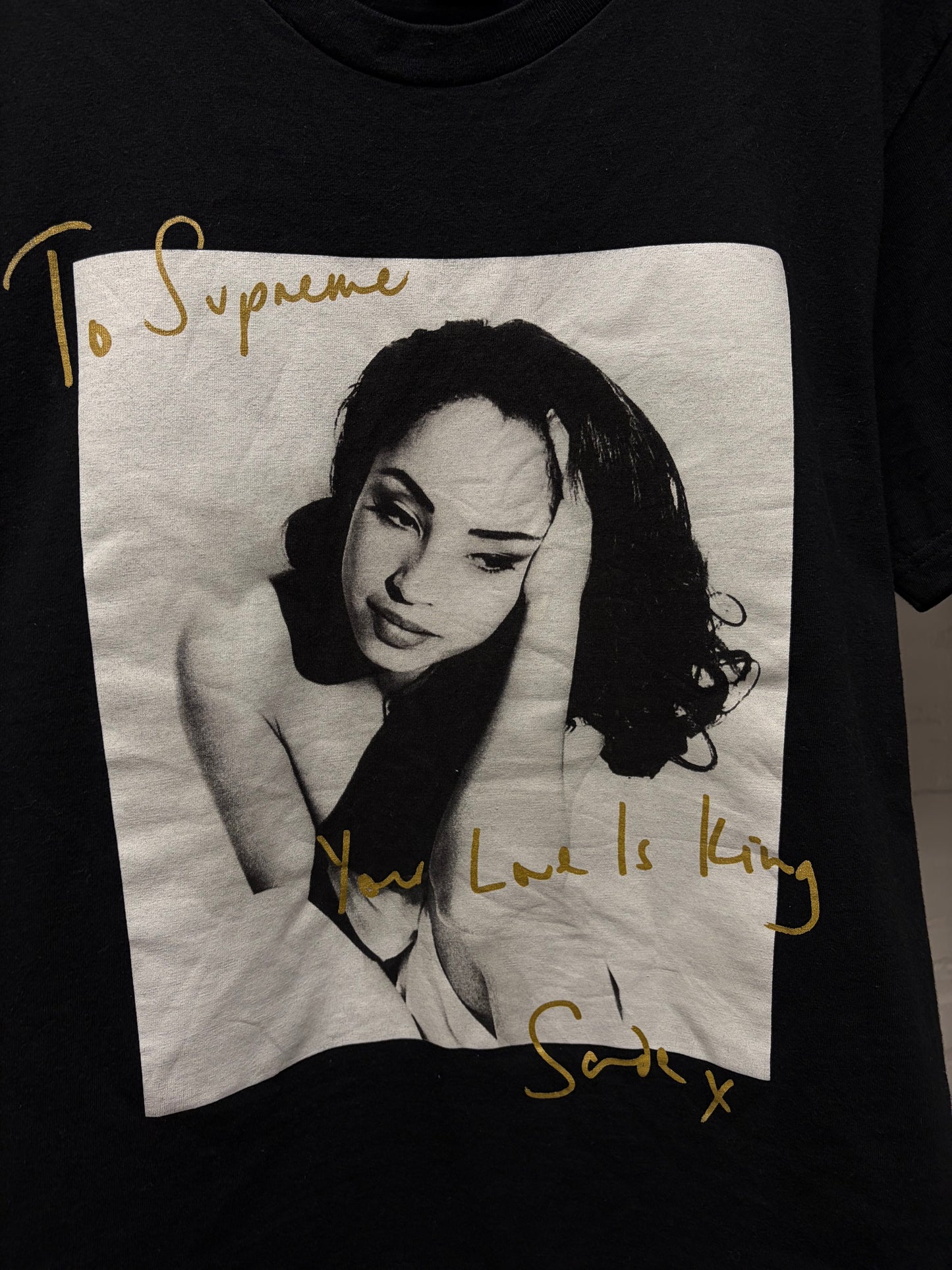 SS2017 Supreme x Sade ‘Portrait’ Black Photo T-Shirt