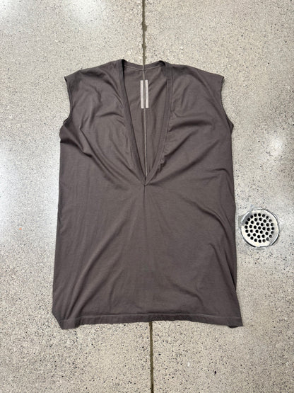 SS2022 Rick Owens ‘Fogachine’ Dust Brown Dylan Tee