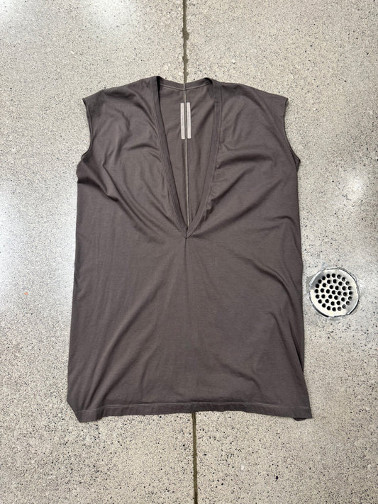 SS2022 Rick Owens ‘Fogachine’ Dust Brown Dylan Tee