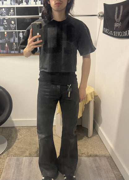 Spencer Badu Cropped ‘Football Jersey’ Short Sleeve Sweatshirt