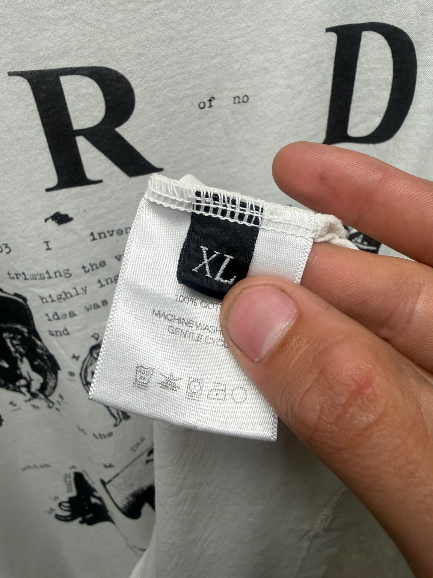 Enfants Riches Deprimes ‘My Role in the War’ White Graphic T-Shirt