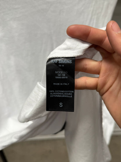 SS2019 Raf Simons ‘Clubbers’ White Cotton Portrait Tank Top