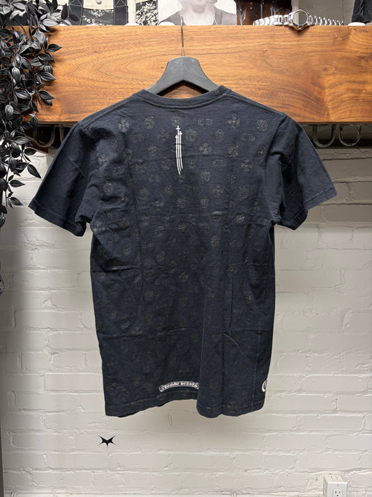 Chrome Hearts ‘RS3’ Monogram Black Horseshoe Logo T-Shirt