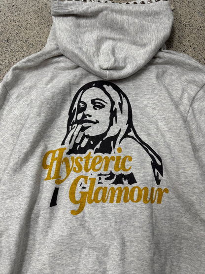 Hysteric Glamour Studded ‘Showgirl’ Zip Up Hoodie