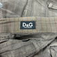 2000s Dolce & Gabbana Brown Linen Cargo Pants