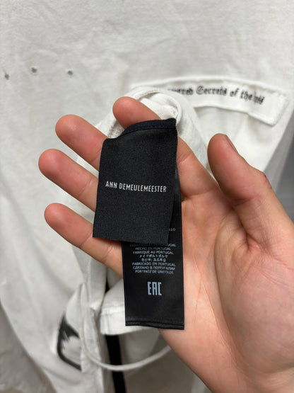 Ann Demeulemeester ‘Emil’ Bondage Long Sleeve with Patch Distressing