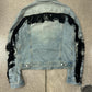 Vintage Helmut Lang ‘Fringe’ Light Wash Denim Trucker Jacket