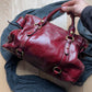 Miu Miu Oxblood Red Leather Bow Bag